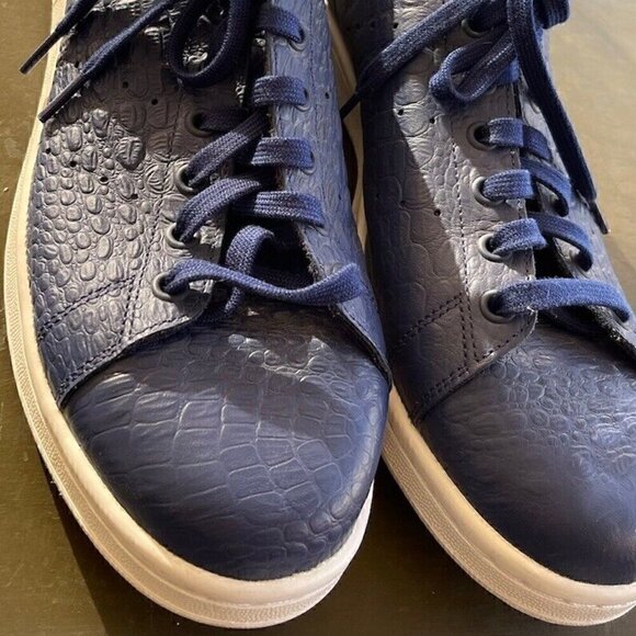 adidas Other - Adidas Mens Stan Smith AQ2730 Blue Animal Print Casual Shoes Sneakers Size 11.5